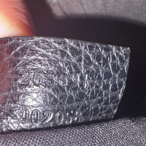 Gucci 265691 Vintage Abbey GG Shoulder Bag Black Canvas Leather Crossbody. - Picture 10 of 15